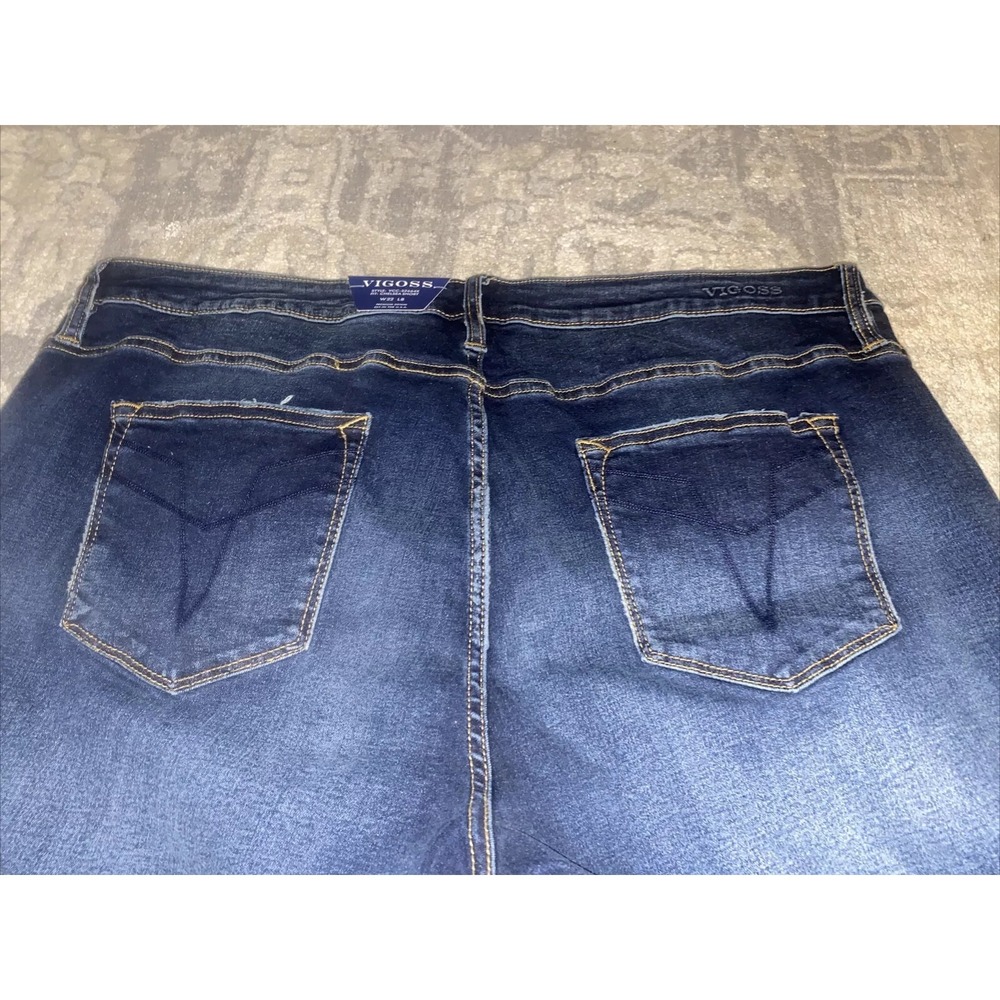 New Women's Vigoss Denim The Chelsea Shorts Plus‎ Sz 27 - Picture 7 of 7